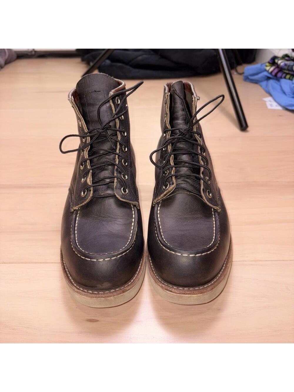 Red Wing 8890 Moc Toe Boots Charcoal Leather Men’s Size 11 D USA Work Boots - Picture 5 of 8